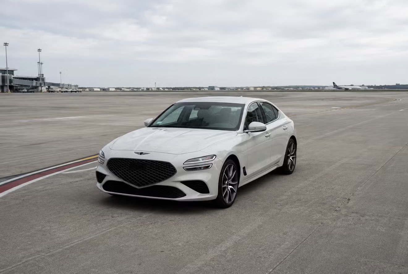 Genesis G70, photographed for the Sketchy Rides fleet